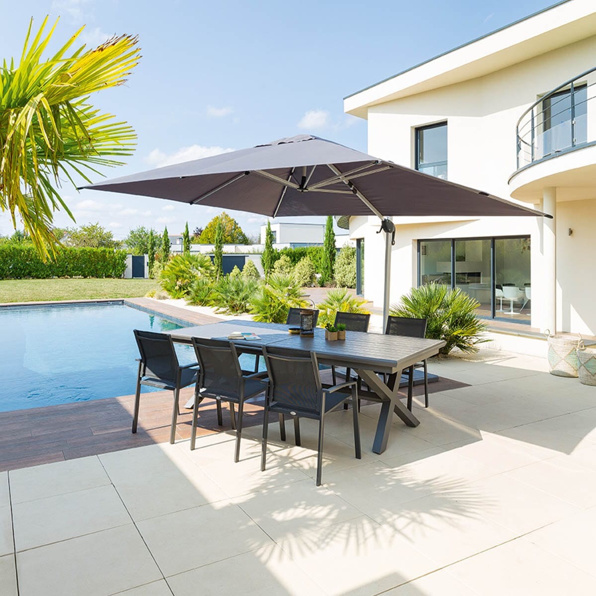 שמשיית אלומיניום רגל צד 3X4 אפור שמשיית אלומיניום רגל צד 3X4 אפור