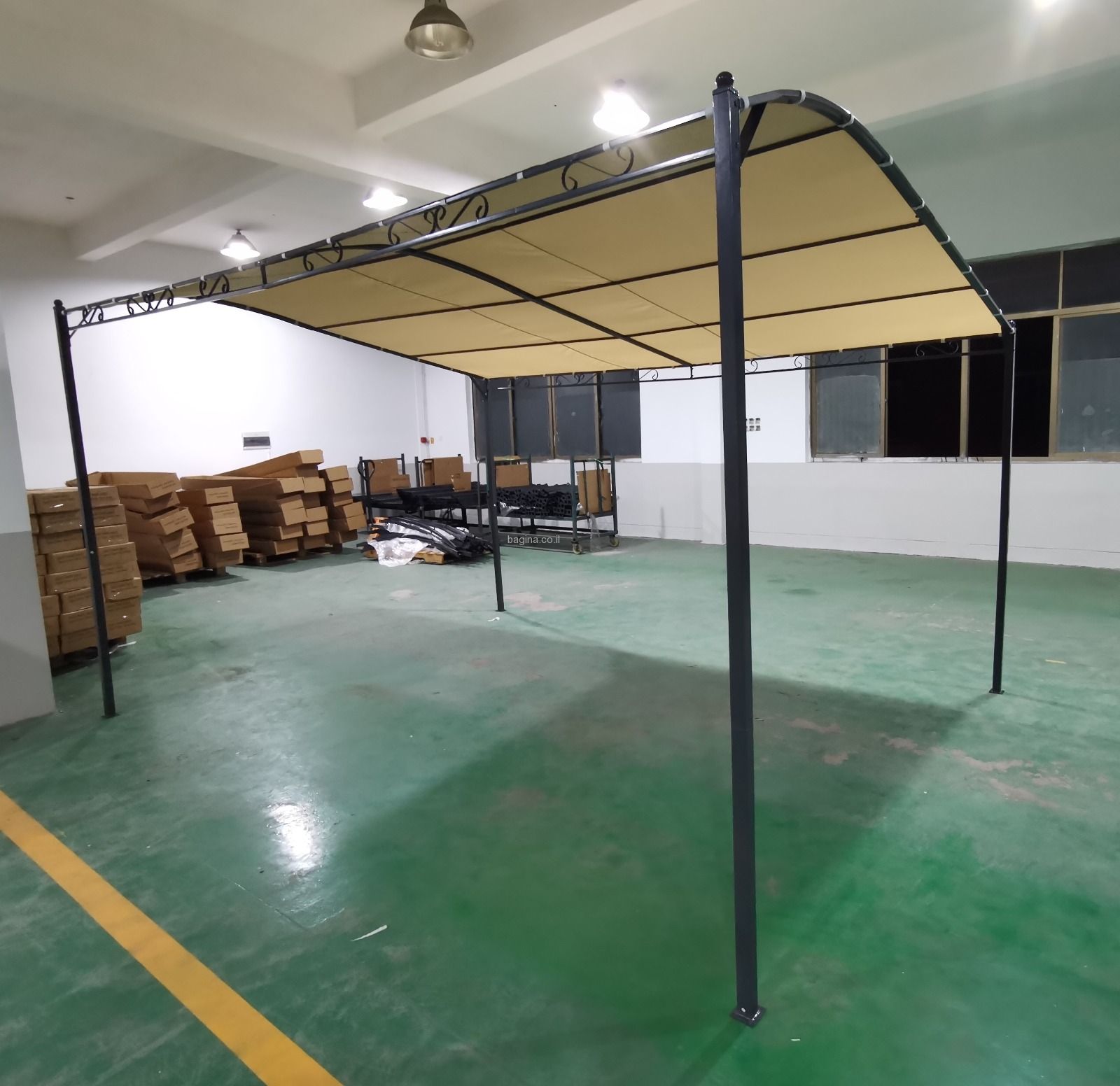 גזיבו ללא וילונות מעוגל 3/4 גזיבו ללא וילונות מעוגל 3/4